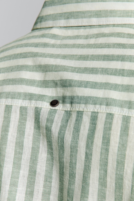 NO-EXCESS shirt verical big stripes with line
